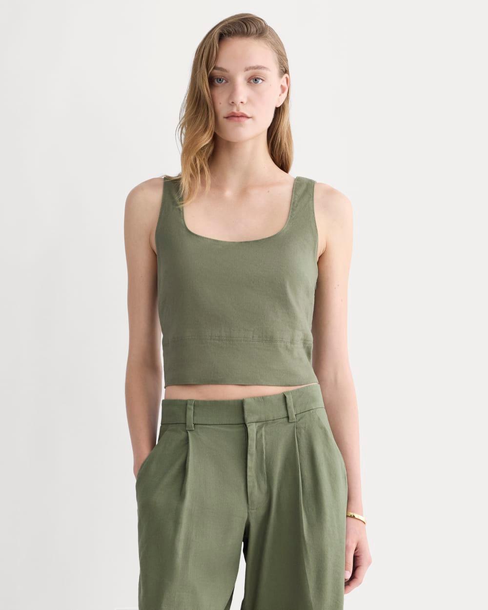 Womens Square Tank in Stretch Linen by Everlane Product Image