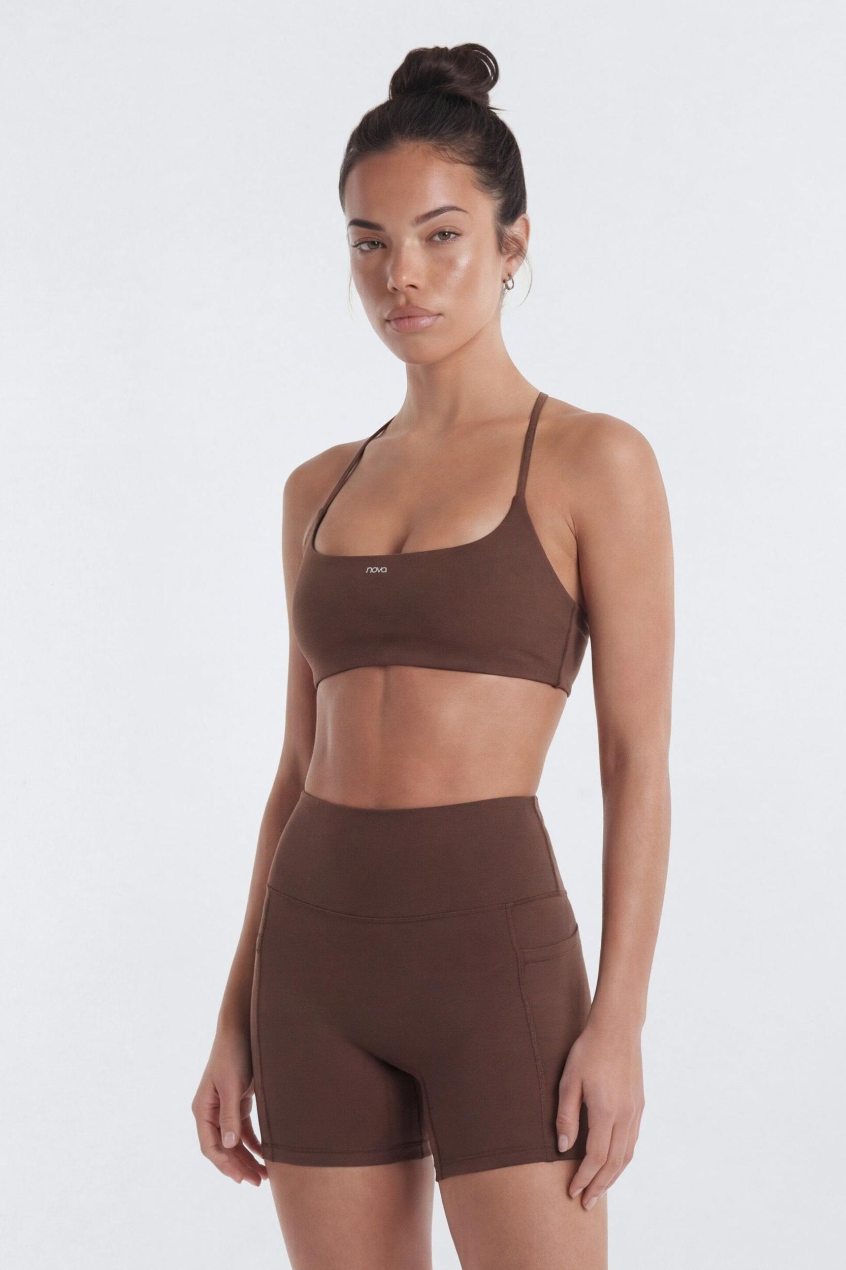 CloudForm™ 25″ Invisible Scrunch Legging - Brown Female Product Image