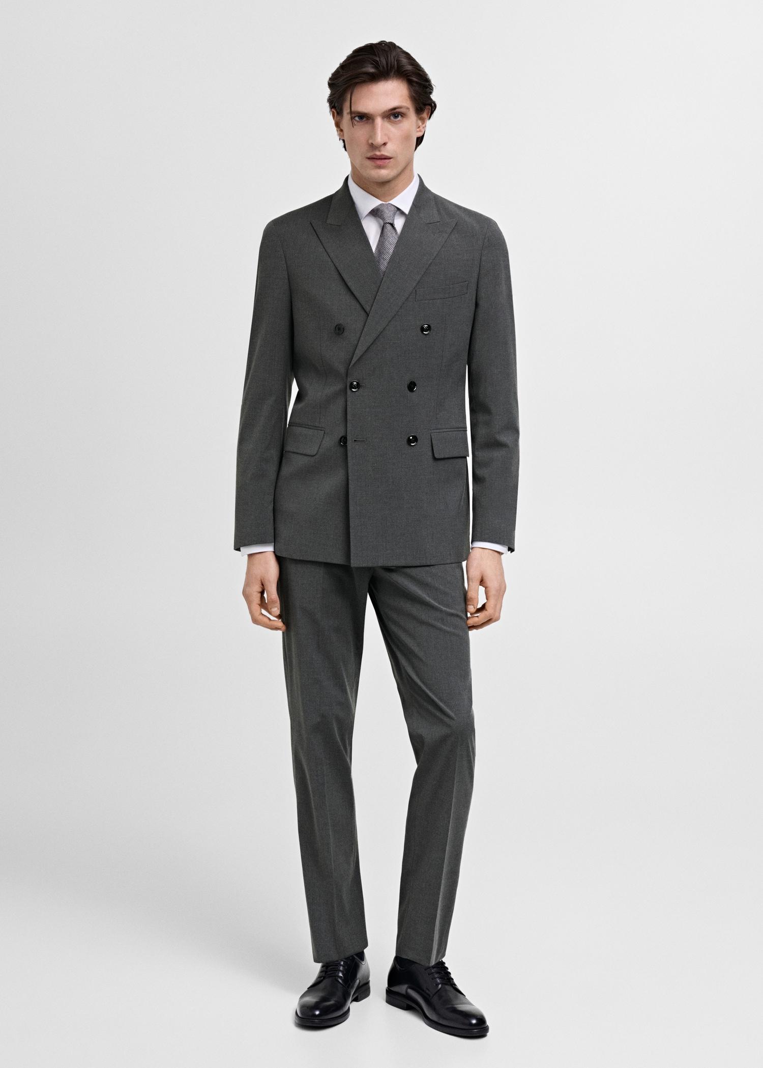 Monaco slim-fit suit pants - Men | MANGO USA Product Image