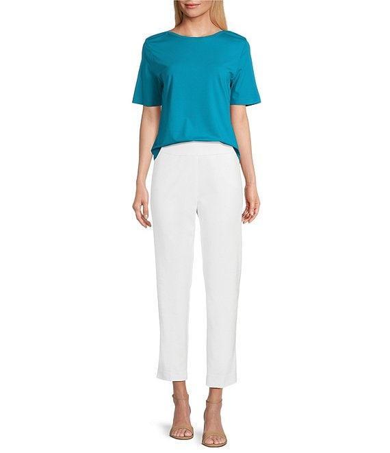 Investments Knit Short Sleeve Ballet Neck Top Product Image