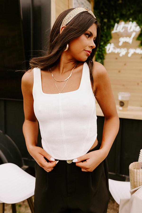 Long Lost Love Sculpt Top In Ivory Product Image