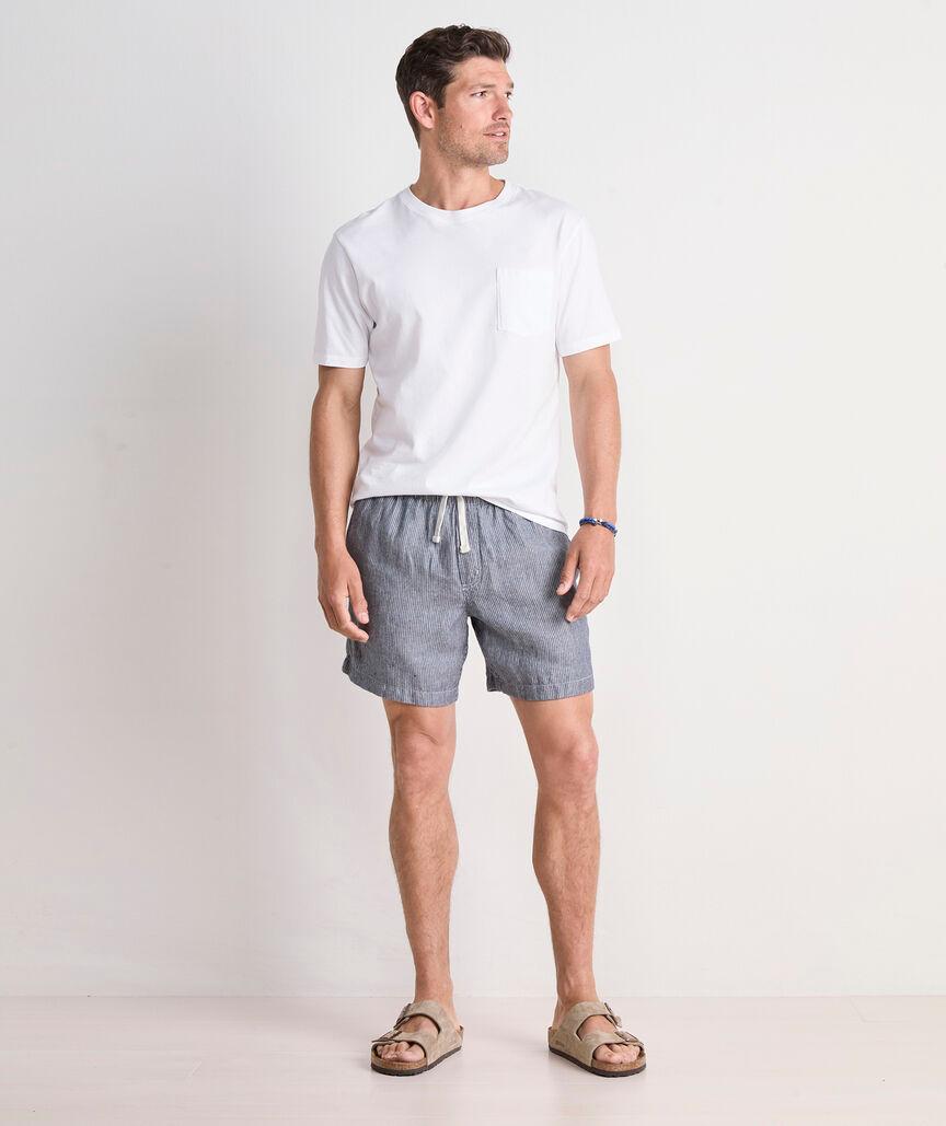 7 Inch Surfside Pull-On Linen Shorts Product Image