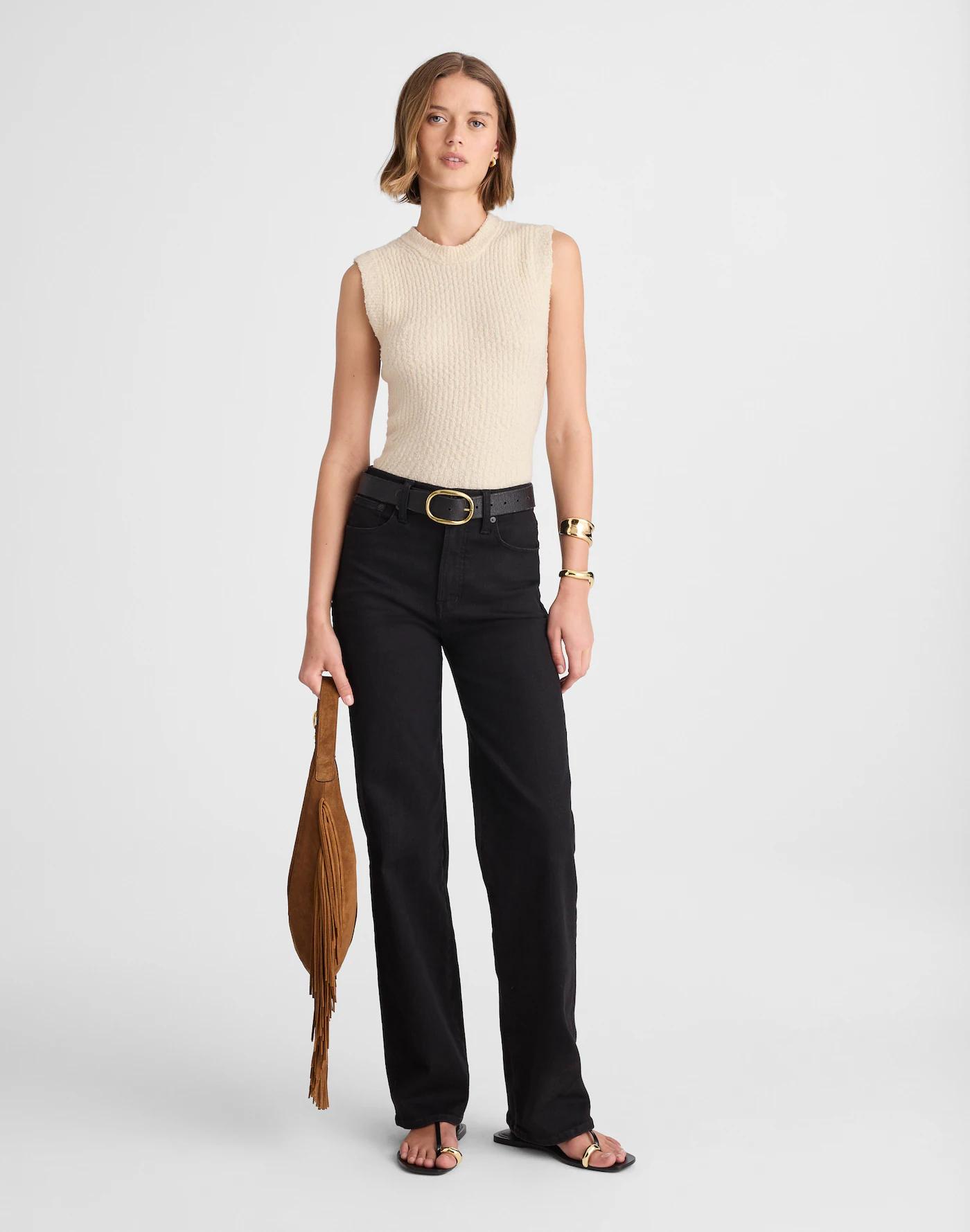 Bouclé-Knit Sweater Tank Product Image