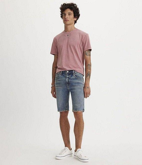 Levi's® 412 Slim Fit 9#double; Inseam Mid Rise Denim Shorts Product Image