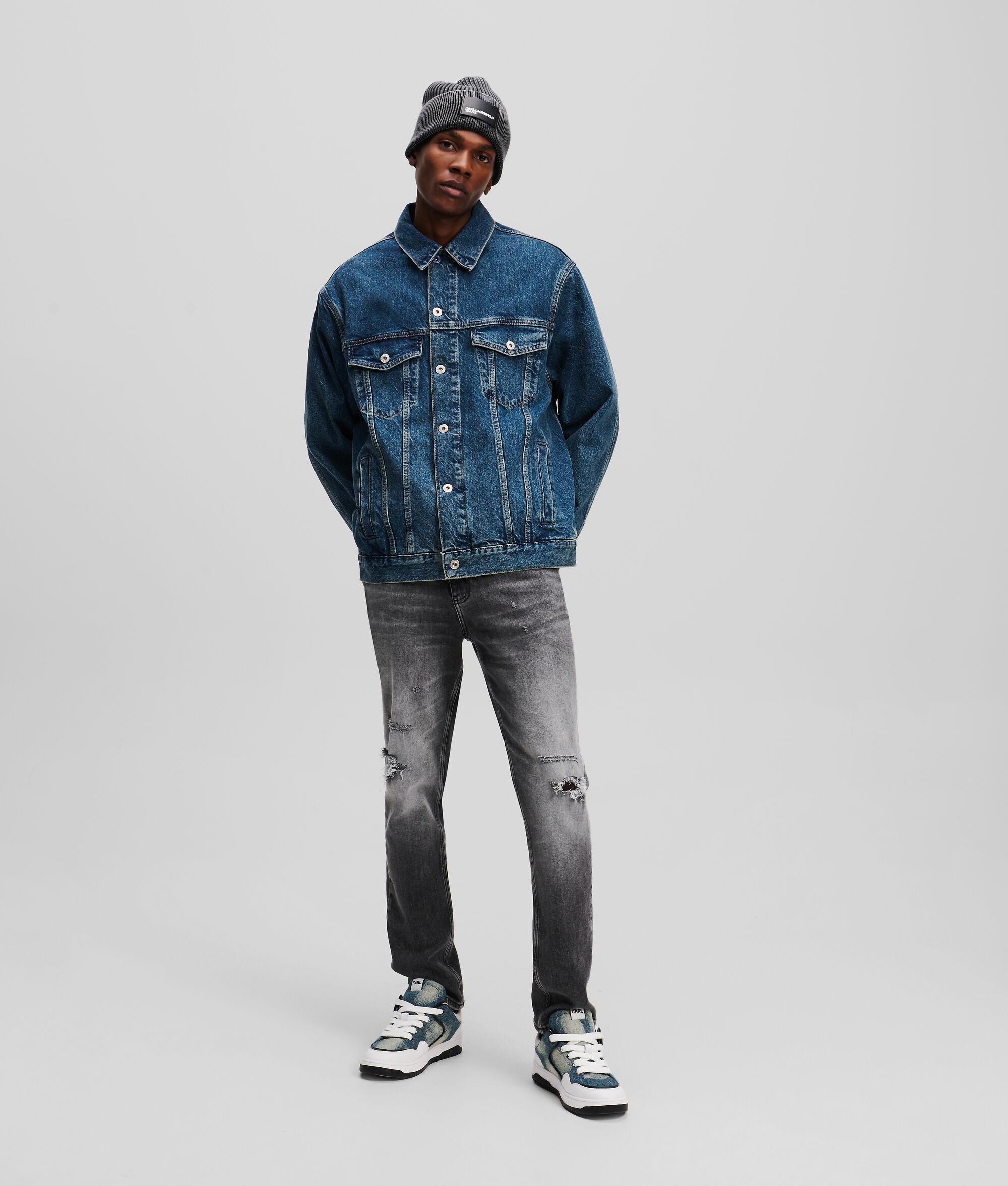 RELAXED-FIT MONOGRAM DENIM JACKET Product Image