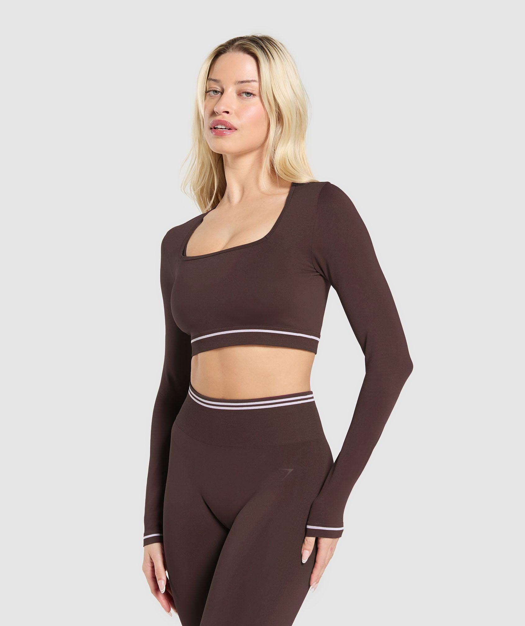 Contrast Seamless Crop Top Product Image