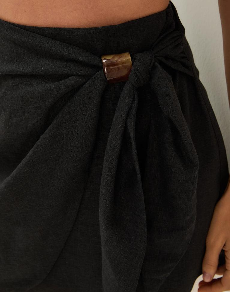 Luna Mini Skirt - Black Product Image