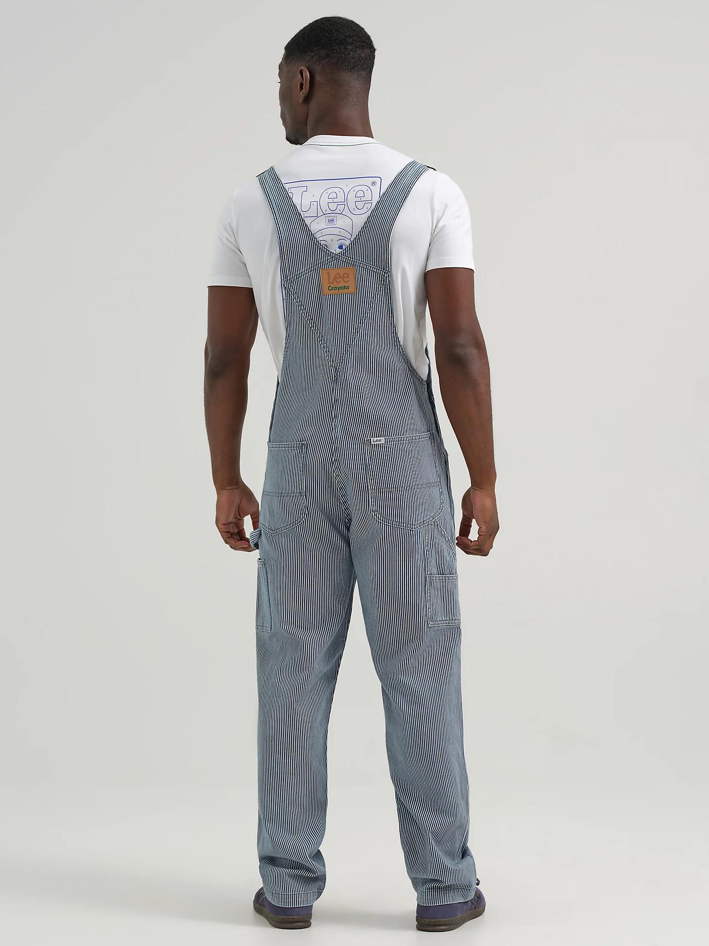 Men's Lee® x Crayola® Railroad Stripe Relaxed Bib Overall | Men's Union-Alls & Overalls | Lee® Product Image