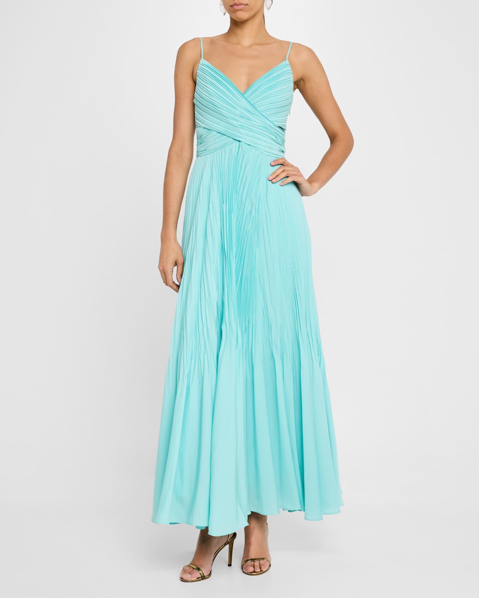 Morgan Pleated Crossover Maxi Dress Product Image