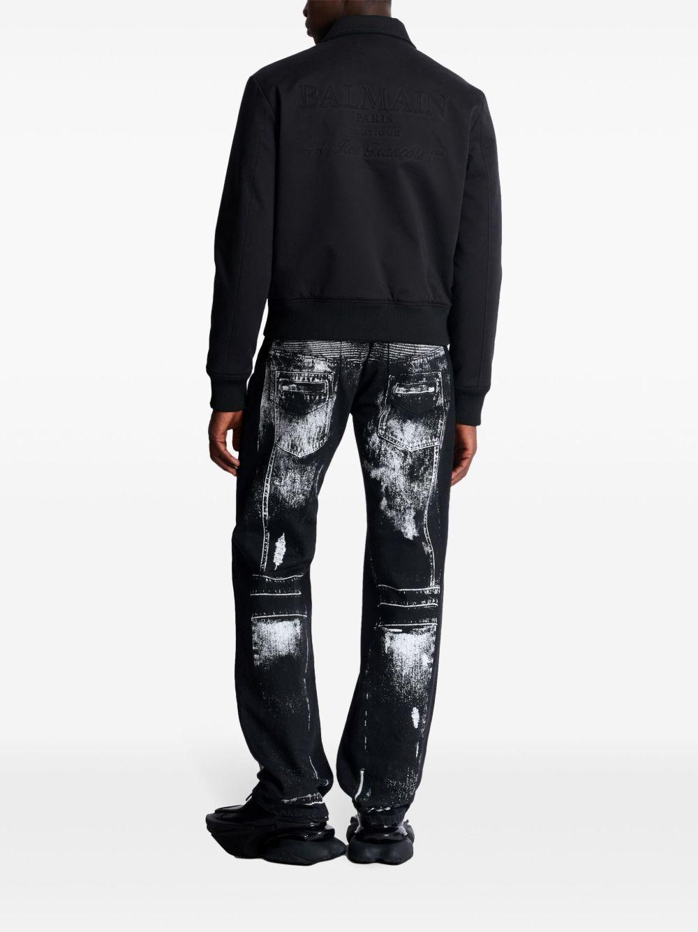 logo-embroidered bomber jacket Product Image