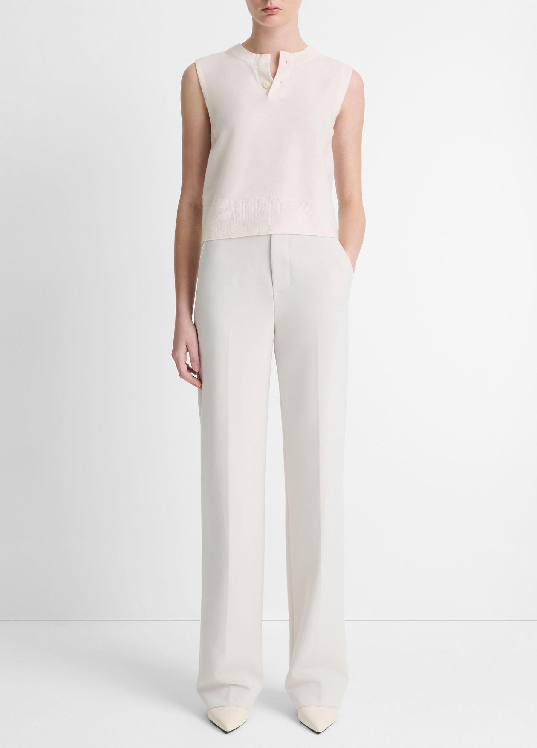 Wool-Blend Henley Shell Product Image