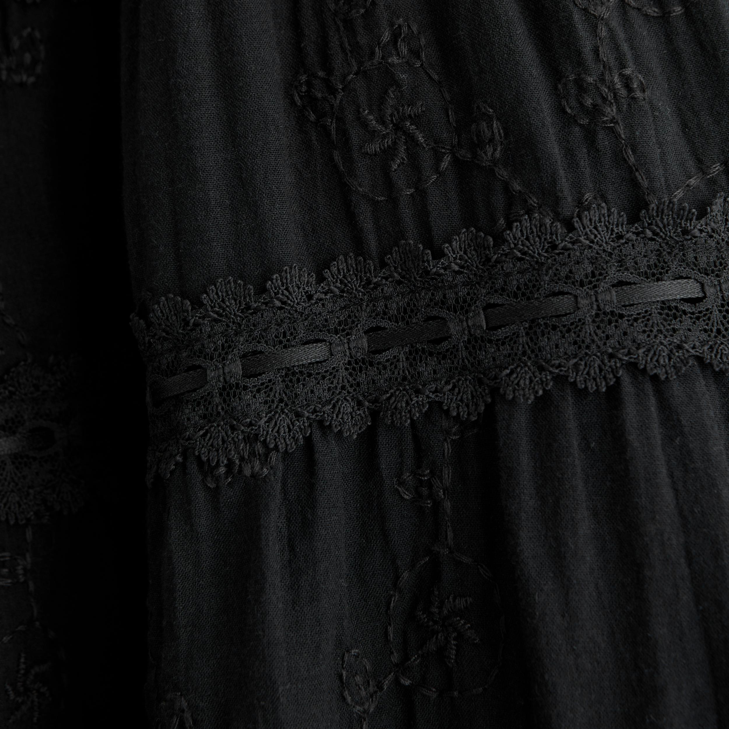 Lace Tie-Front Mini Dress Product Image