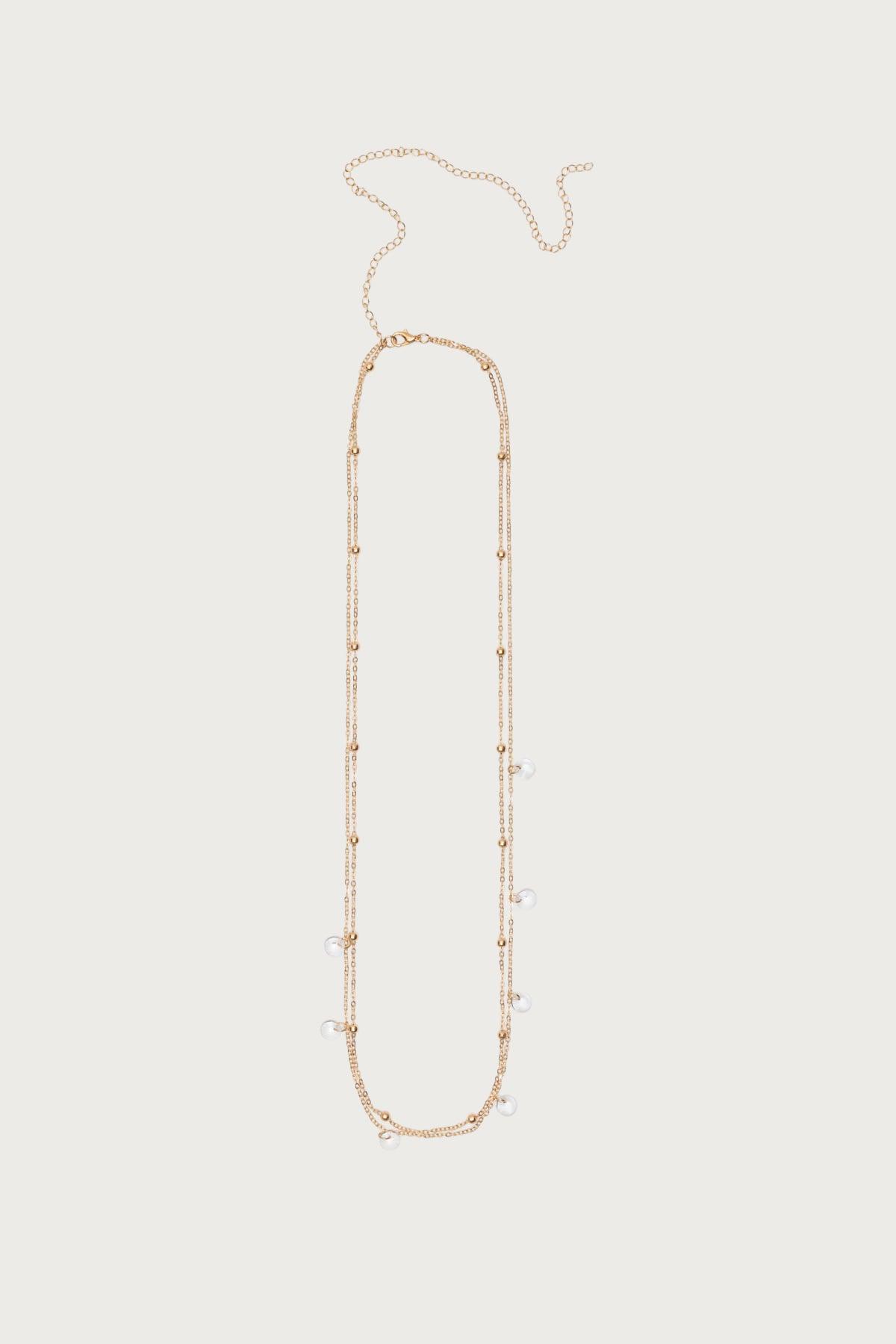 Gem & Bead Double Belly Chain Product Image