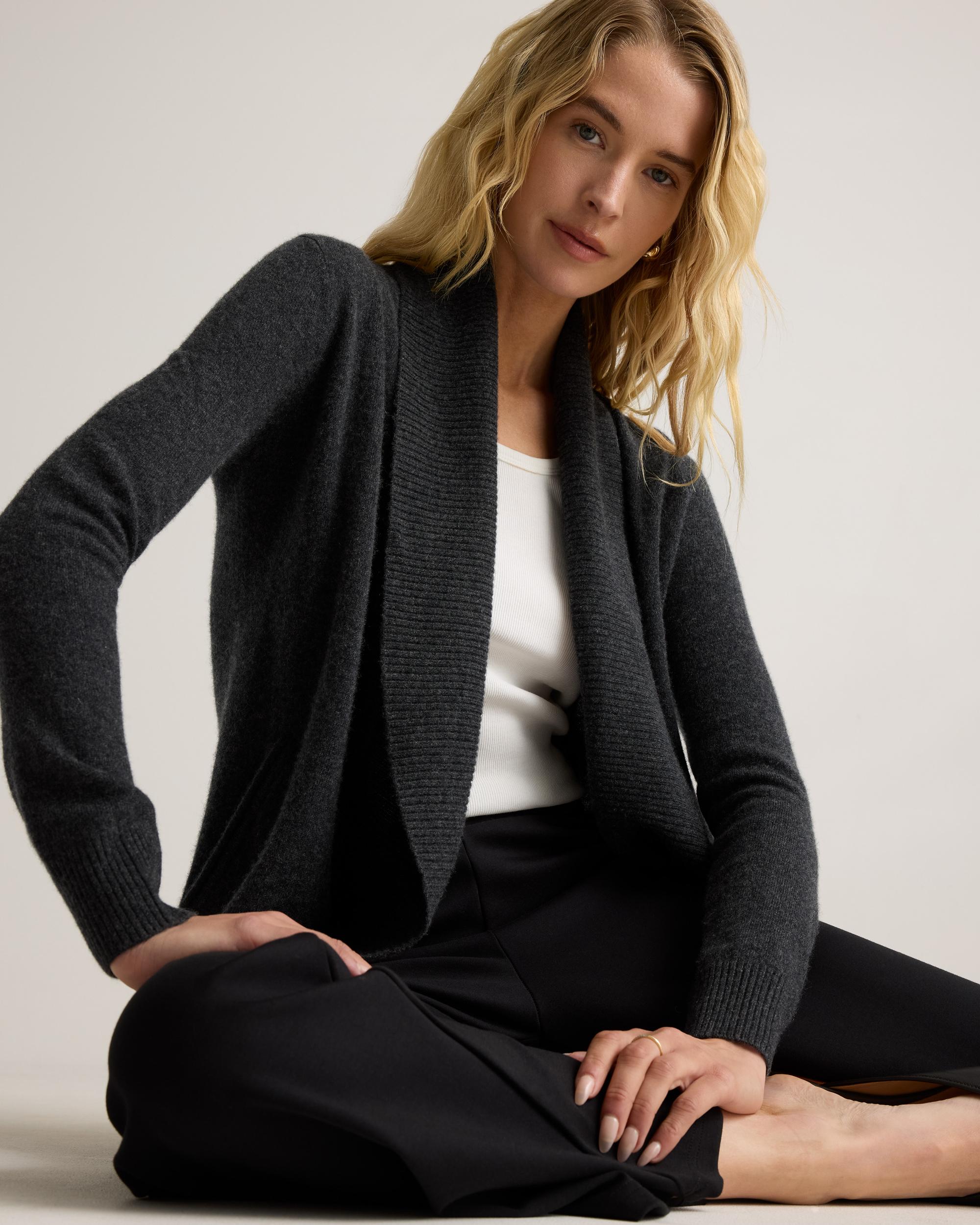 Quince | Women's Mongolian Cashmere Open Cardigan Sweater Product Image