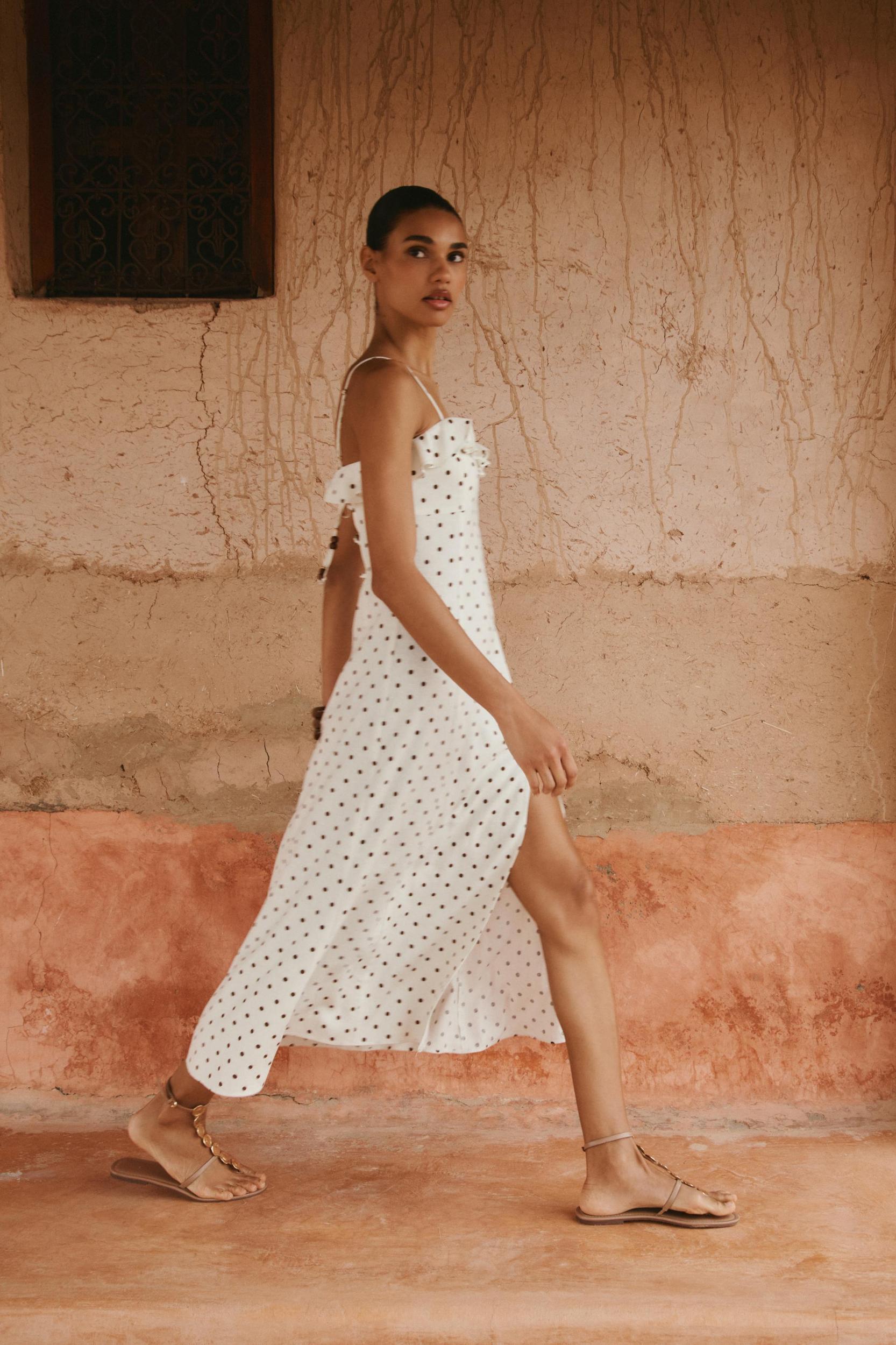 POLKA DOT MIDI DRESS Product Image