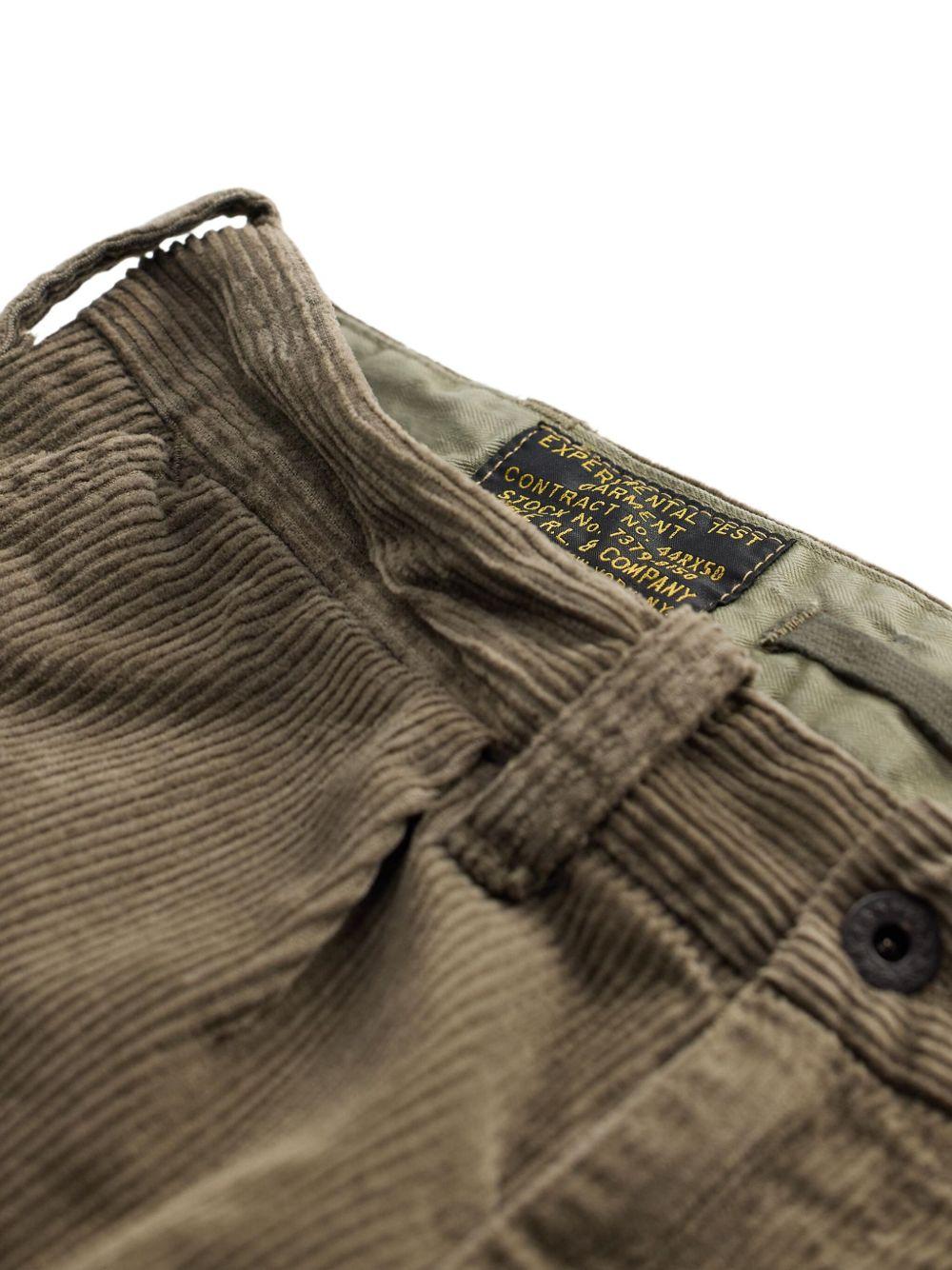 corduroy straight-leg trousers Product Image