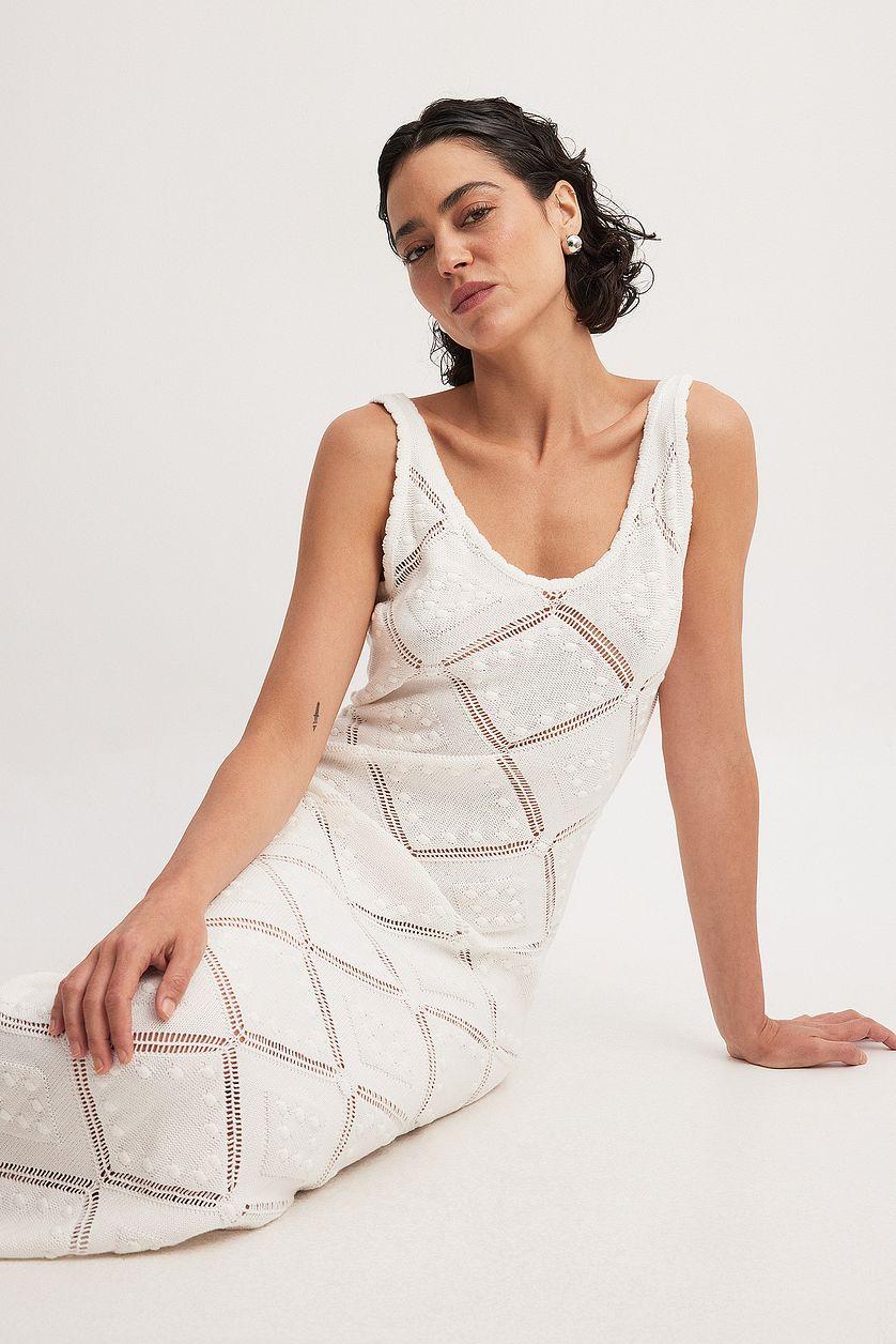 Crochet Knitted Maxi Dress Product Image