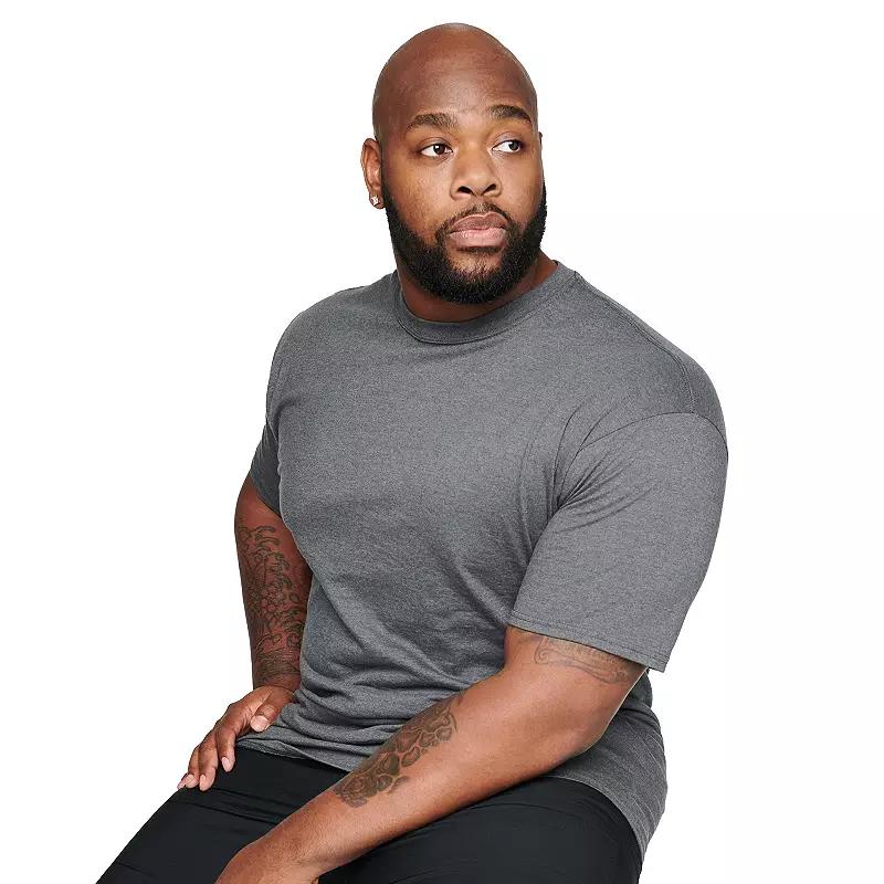 Big & Tall Hanes Beefy-T Tee, Mens Grey Heather Product Image