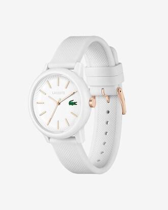 Women's Lacoste.12.12 White Silicone Strap Watch Product Image