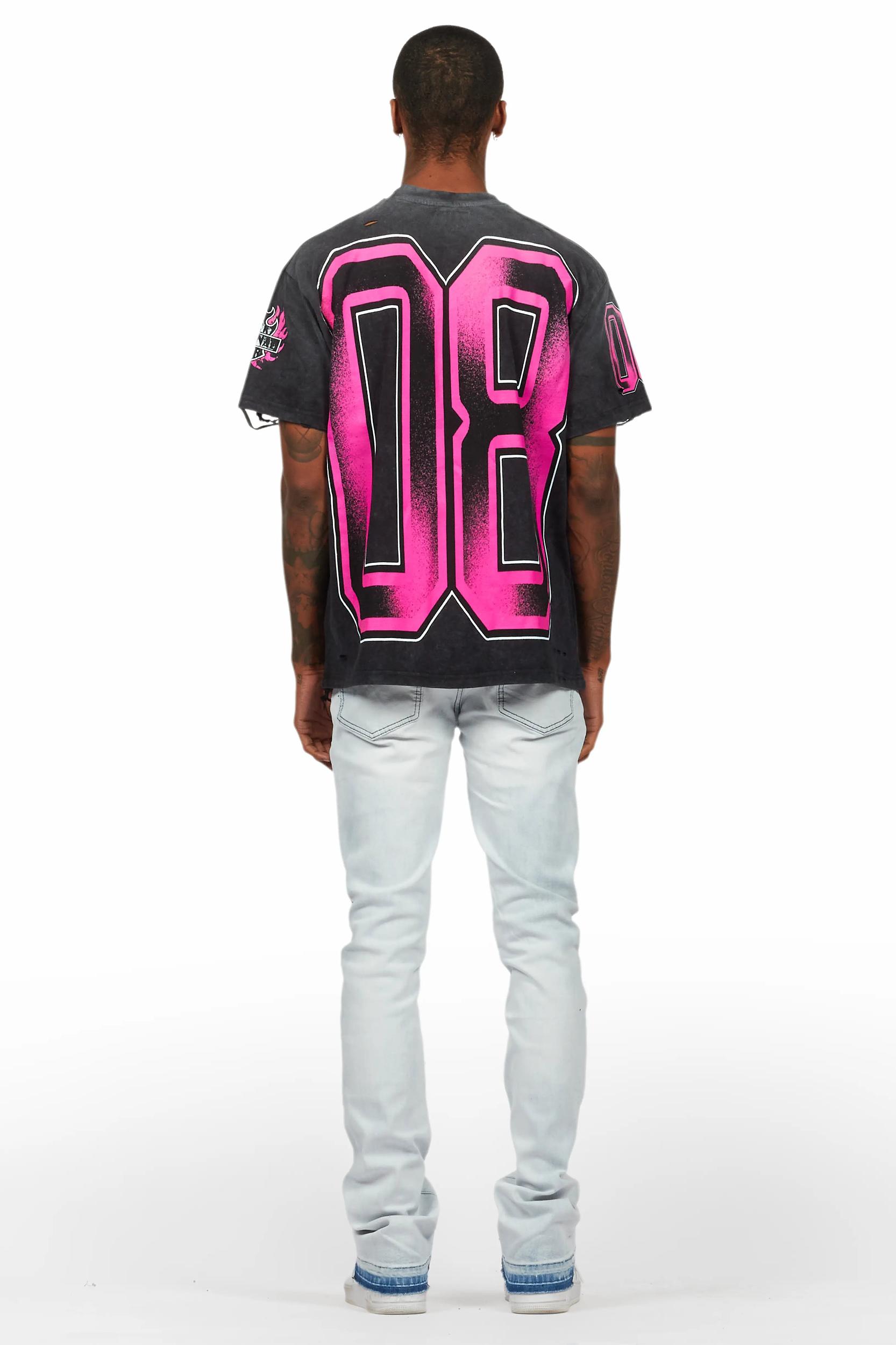 Dag Blue Stacked Flare Jean Male Product Image