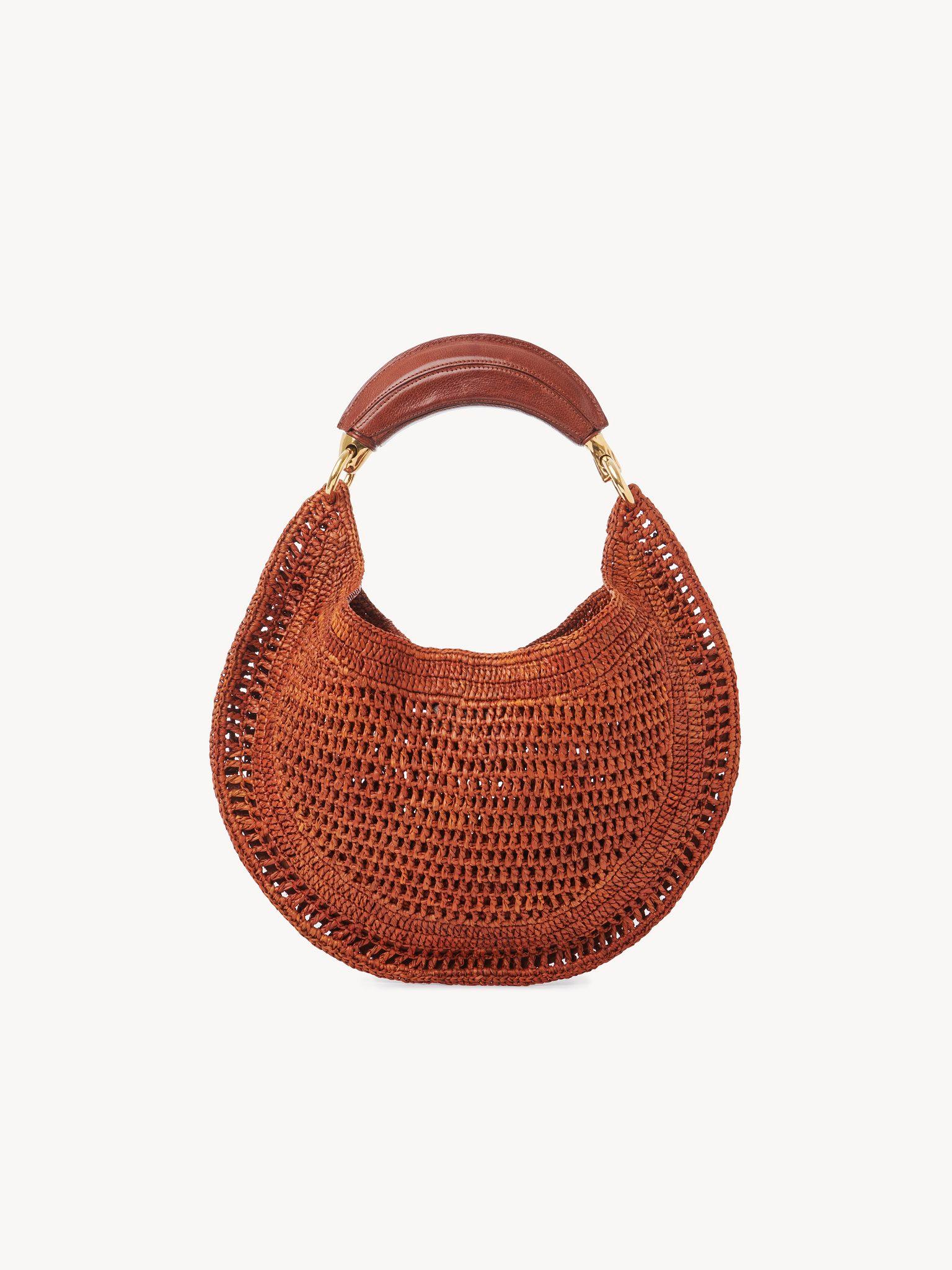 Summer Banana hobo bag in raffia Product Image