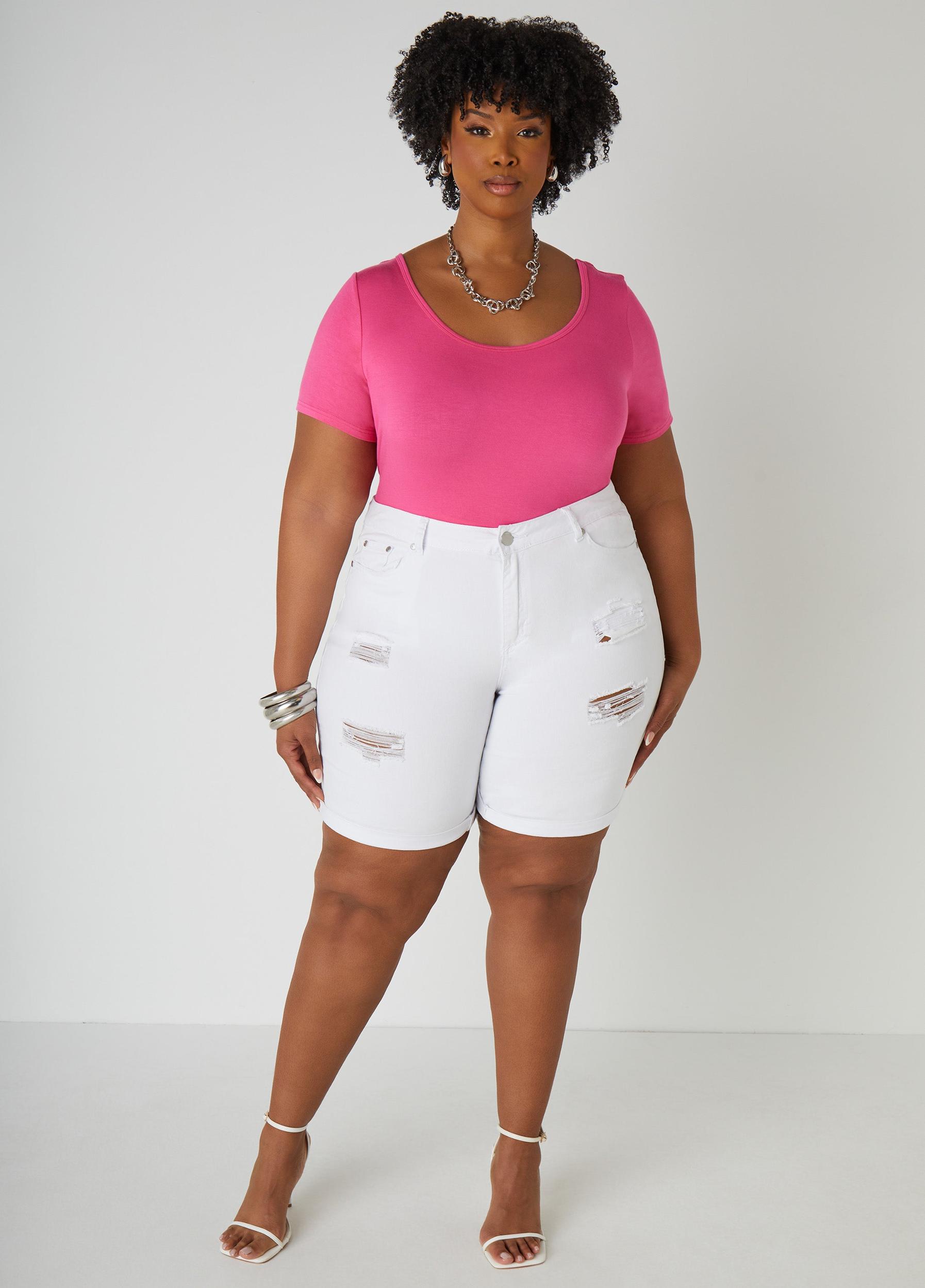 Plus Size The Basic Jersey Tee Ashley Stewart Product Image
