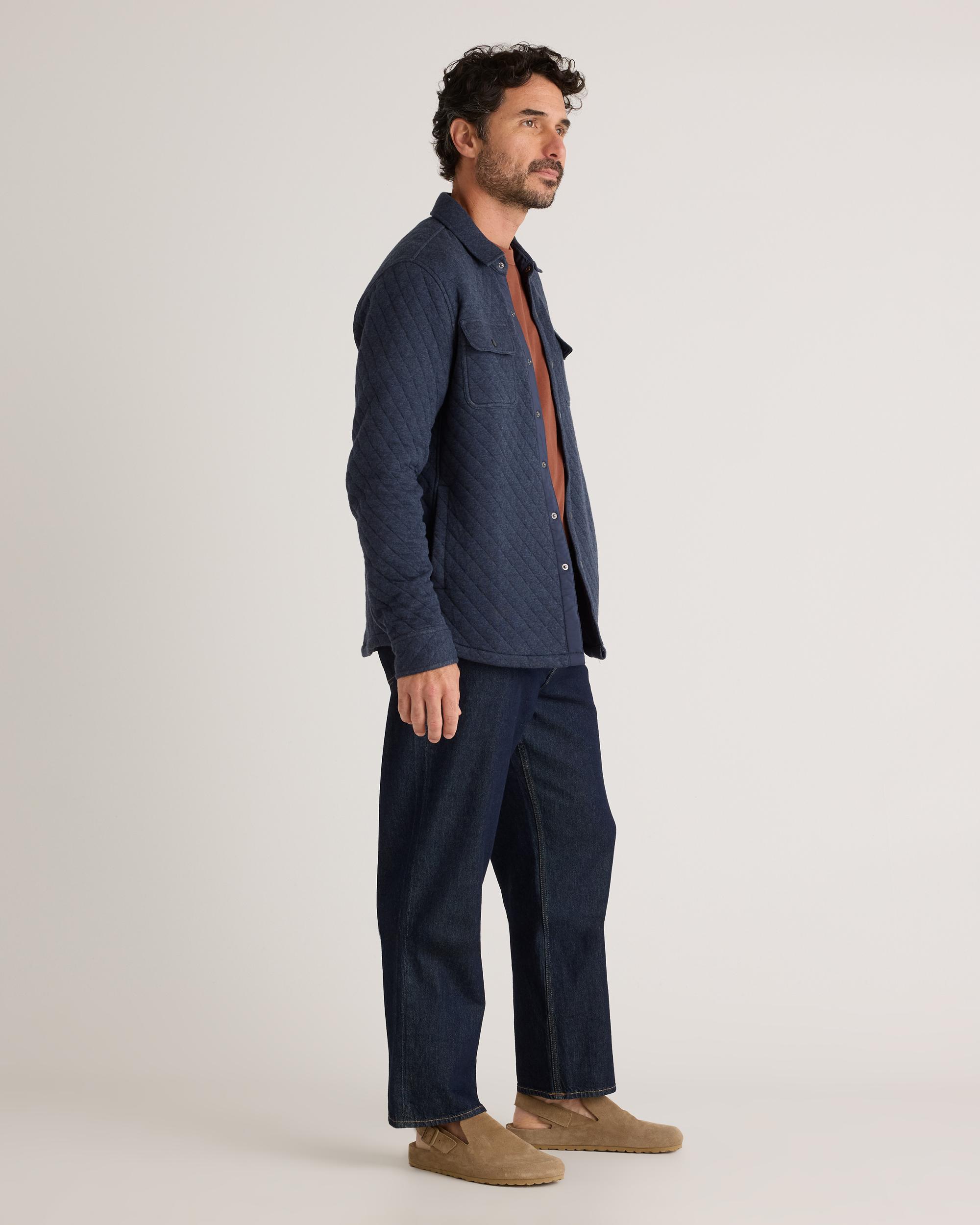 Quince | Men's Quilted CPO Overshirt Organic Cotton Product Image