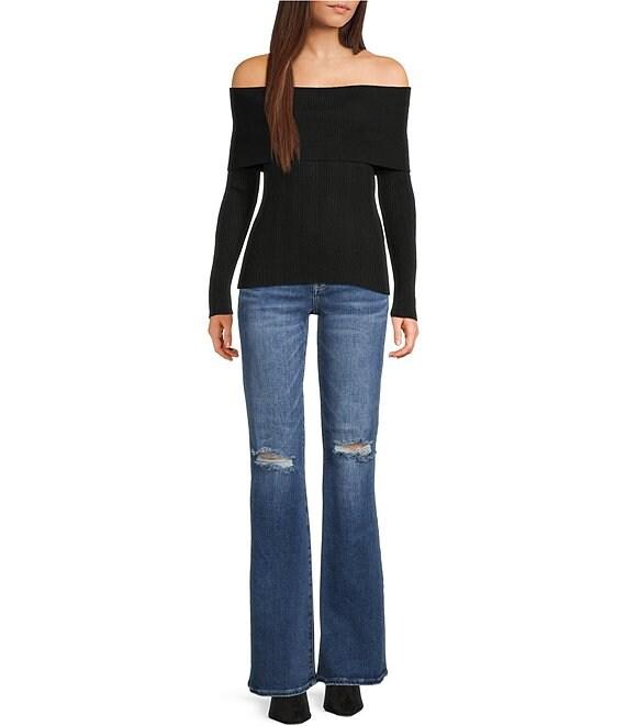 I.N. San Francisco Off-The-Shoulder Marilyn Long Sleeve Sweater Product Image