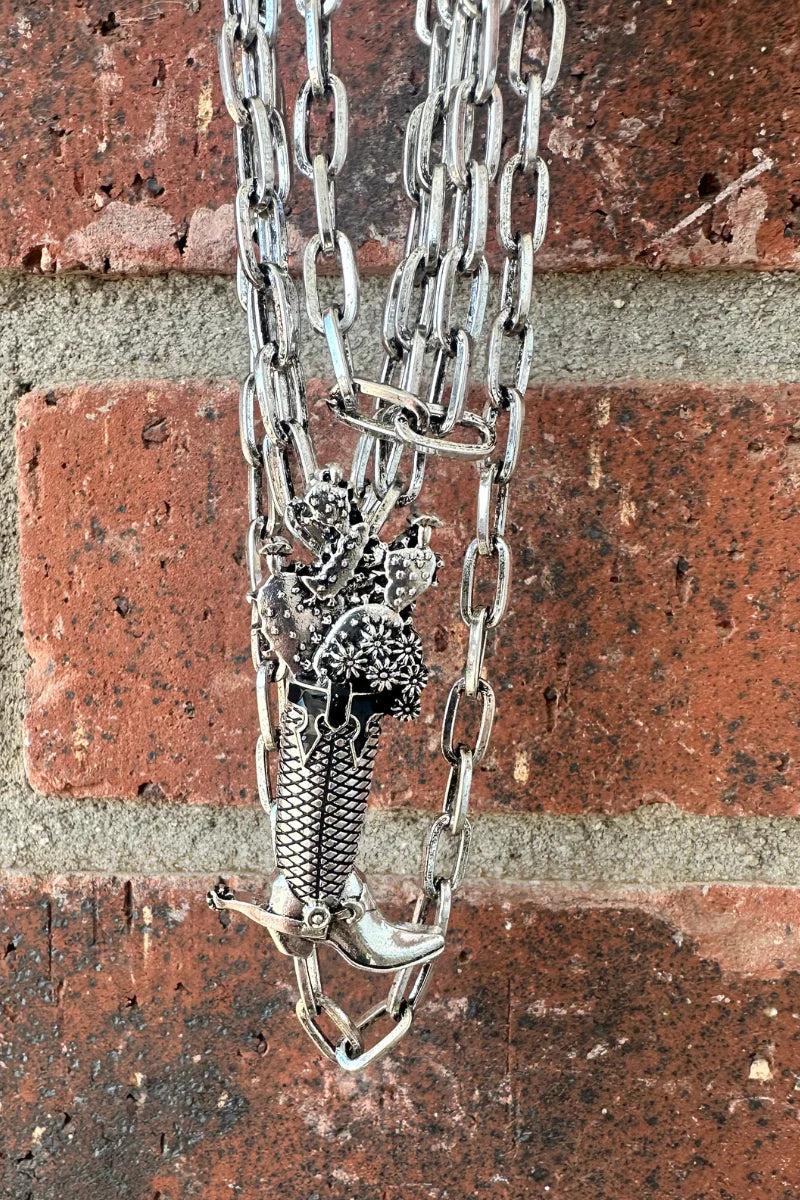 Sterling Kreek Head Over Boots Necklace Product Image