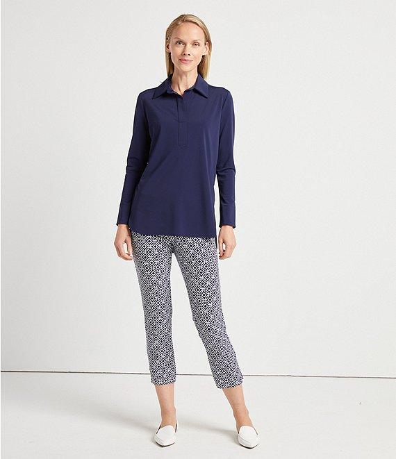 Jude Connally Hadley Long Roll-Tab Sleeve Point Collar High-Low Tunic Product Image