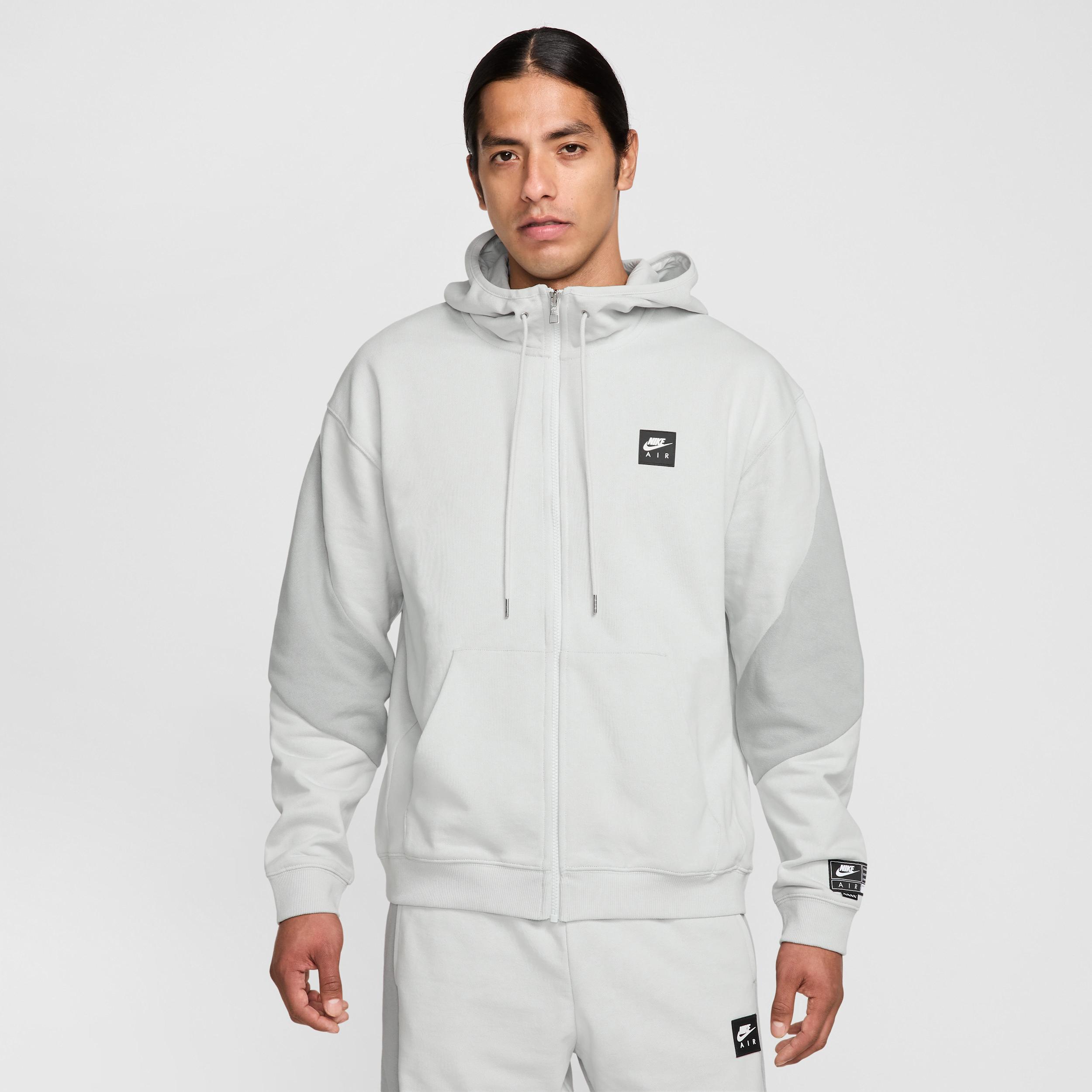 Nike Mens Nike Air Fleece Full Zip Hoodie BB - Mens Photon Dust/Light Smoke Grey Product Image