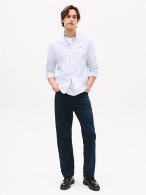 Regular Fit Gingham Stretch Poplin Shirt Product Image