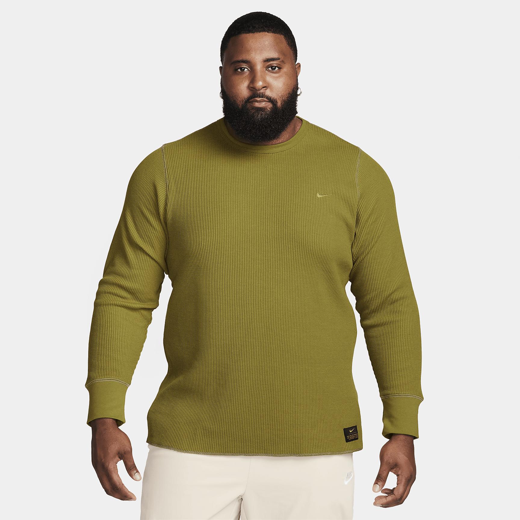 Nike Life Men's Long-Sleeve Heavyweight Waffle Top Product Image