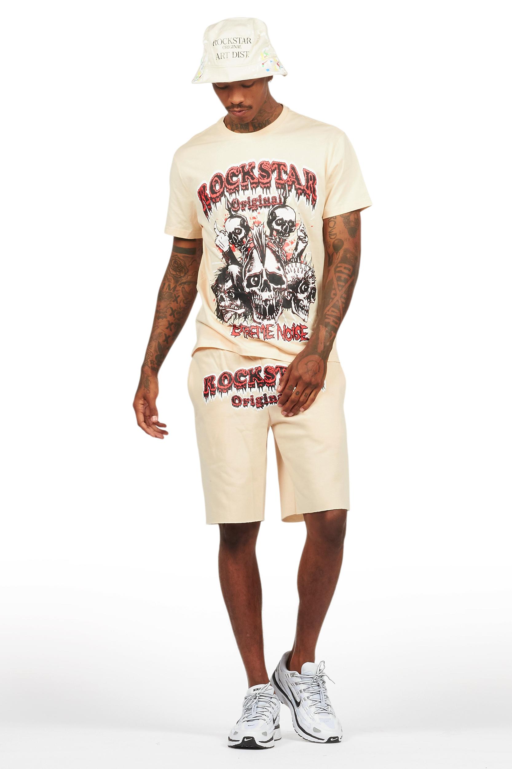 Tabor Beige T-Shirt/Short Set Male Product Image