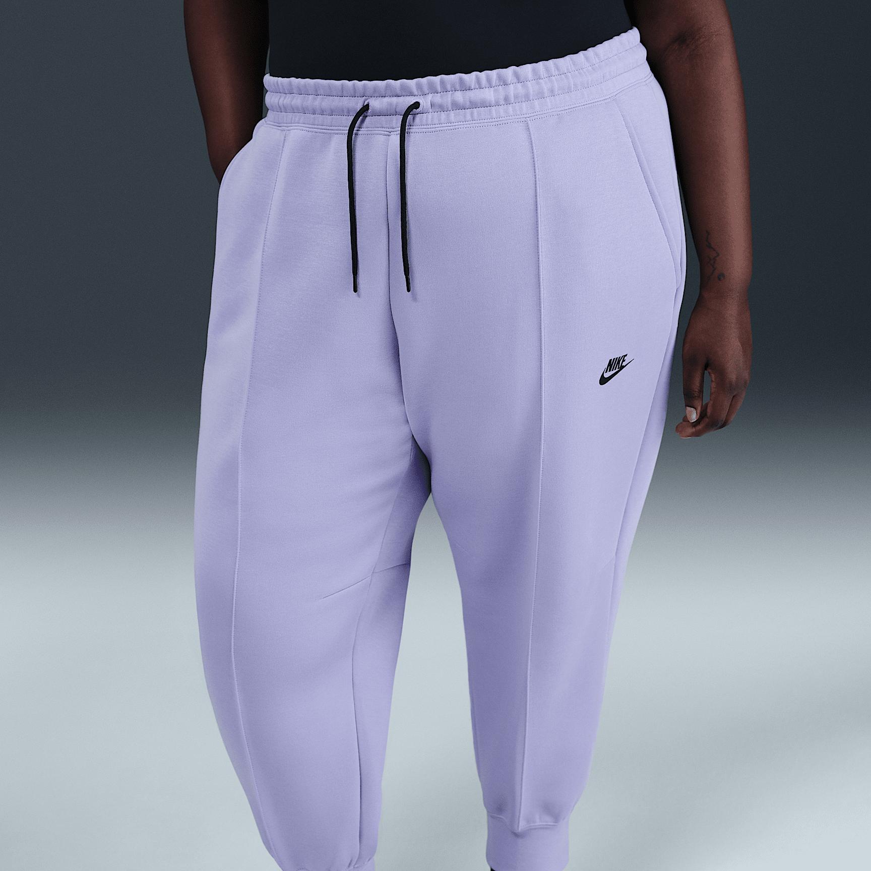 Womens Nike Sportswear Tech Fleece Mid-Rise Jogger Pants (Plus Size) | FB8332-533 Product Image