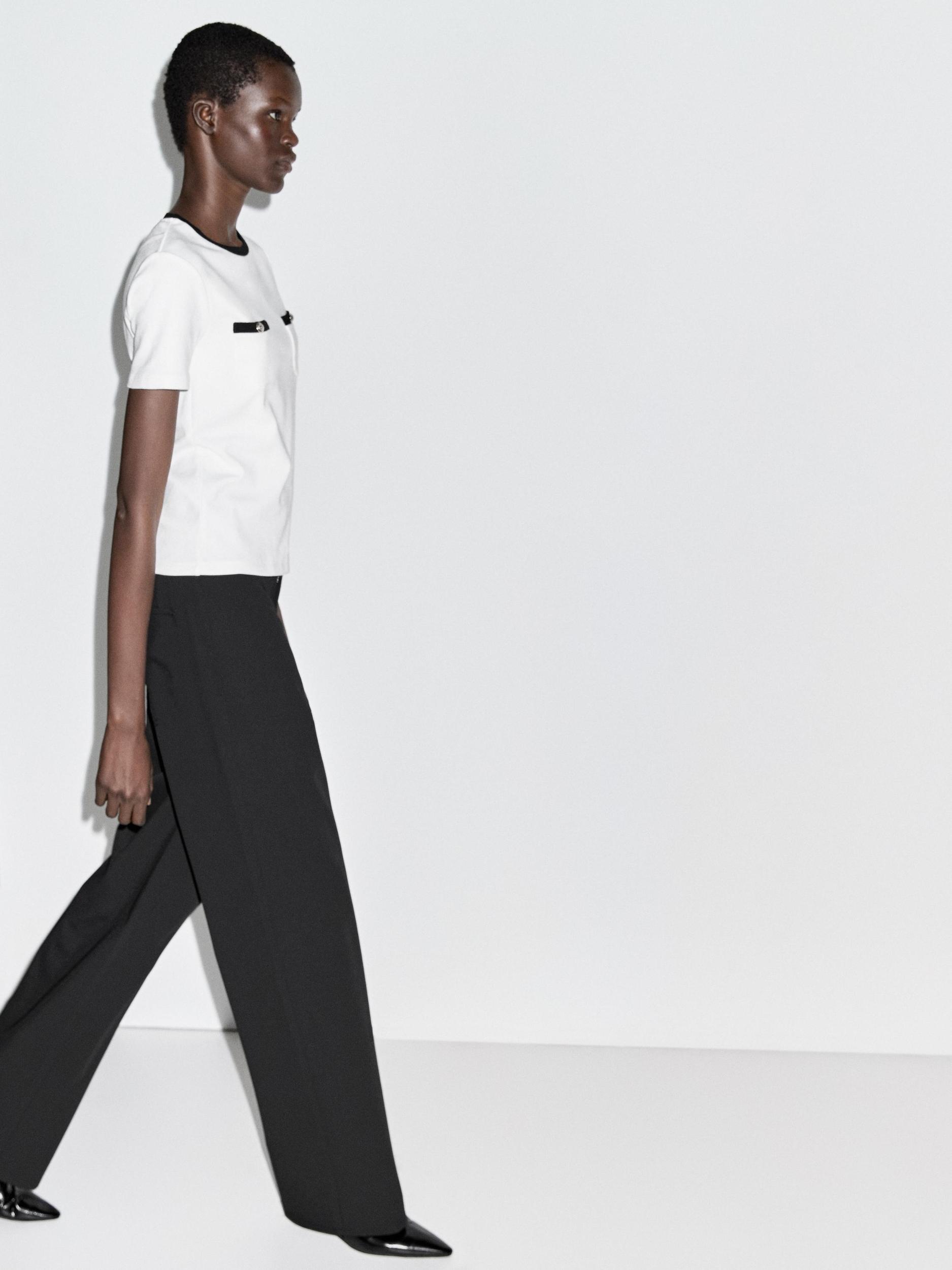 Short sleeve T-shirt with pocket details Product Image