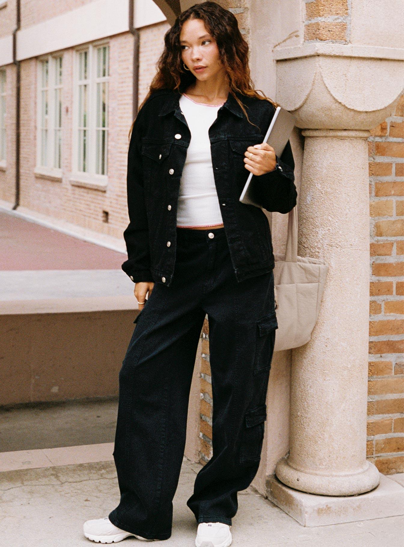 Nosita Cargo Jeans Black Product Image