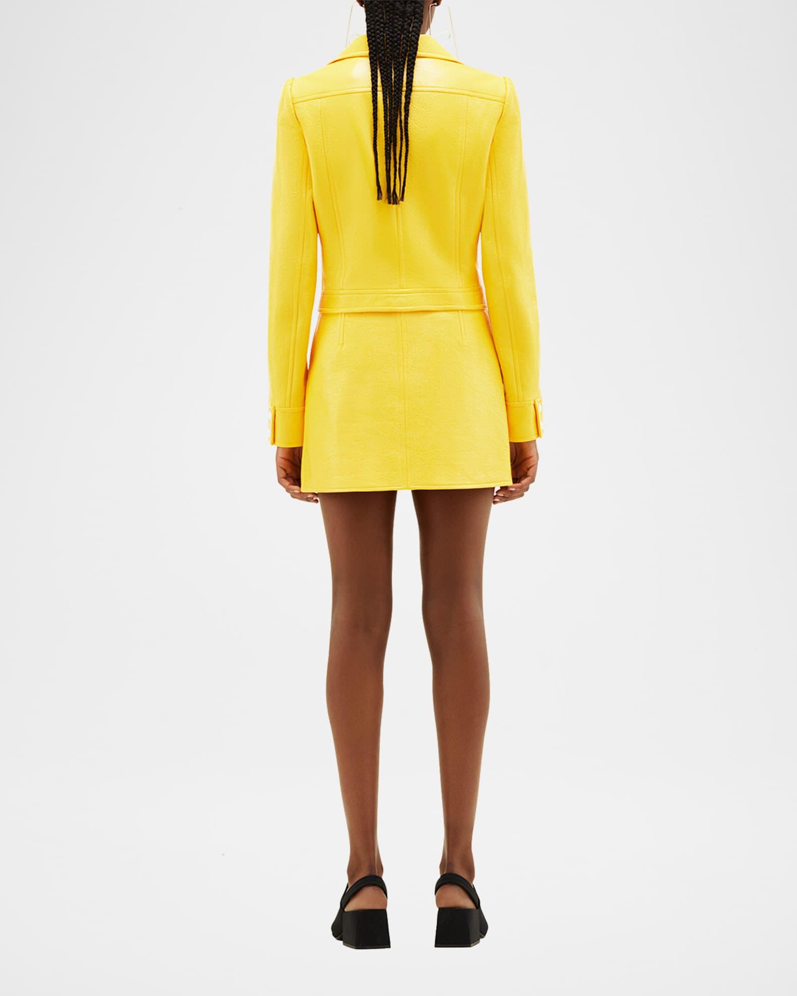 Textured Vinyl Mini Skirt Product Image