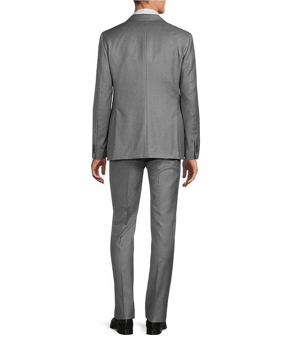John Varvatos Bleecker Slim Fit Flat Front Solid 2-Piece Suit Product Image