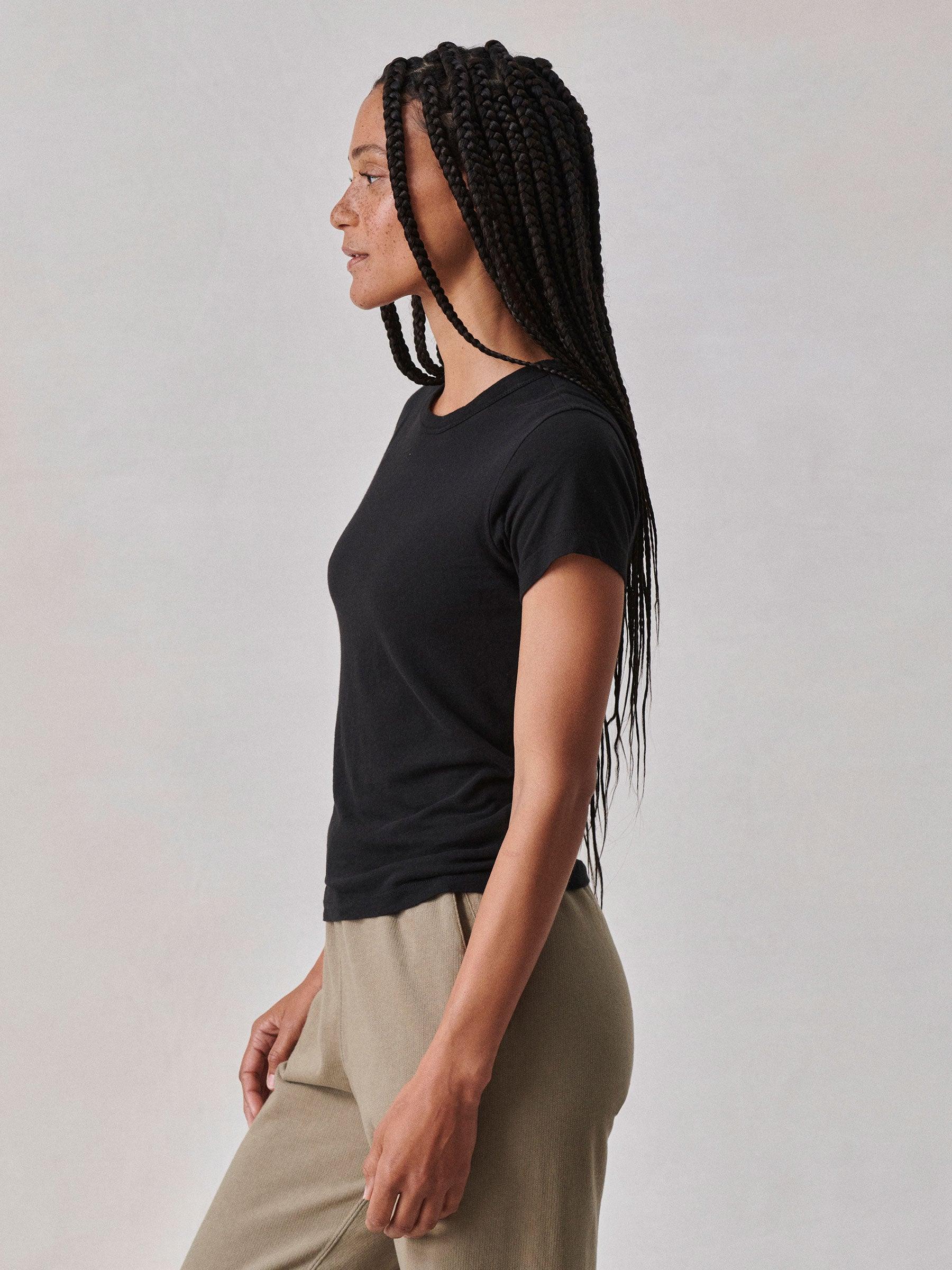 Black Cloud Jersey Slim Crew Product Image