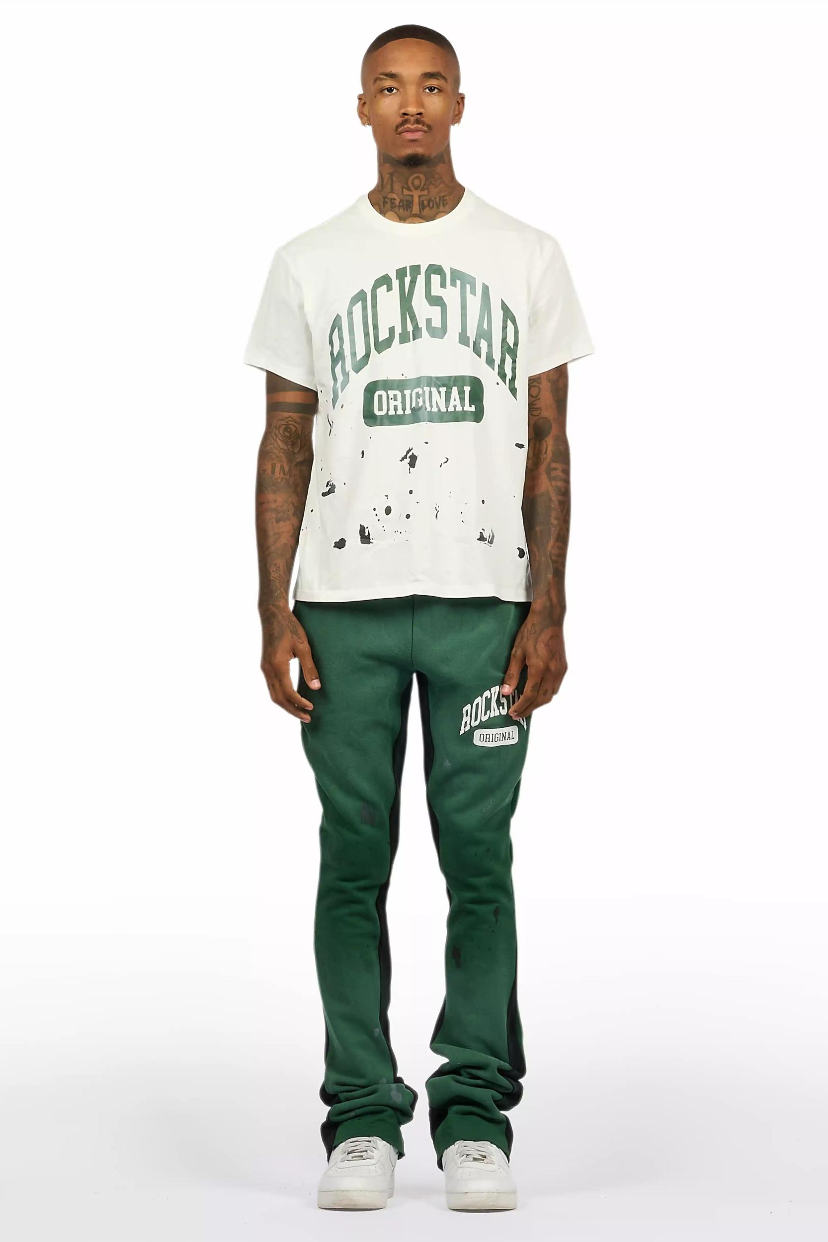 Rainer Green T-Shirt/Stacked Flare Track Set Male Product Image