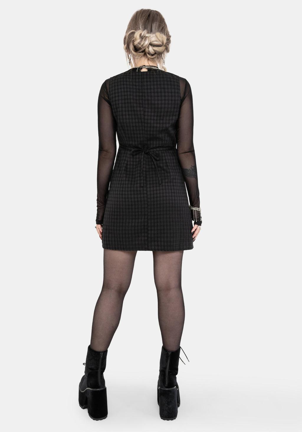 Ziggy Check Button Up Mini Dress Product Image