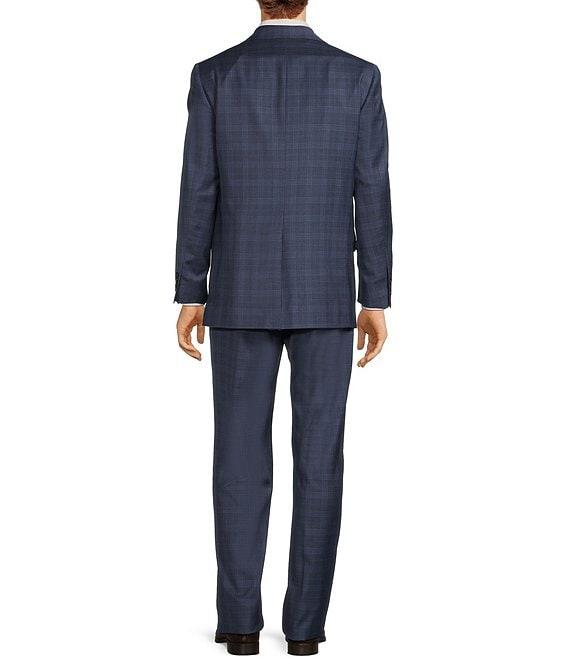 Hart Schaffner Marx Chicago Classic Fit Reverse Pleated Plaid 2-Piece Suit Product Image