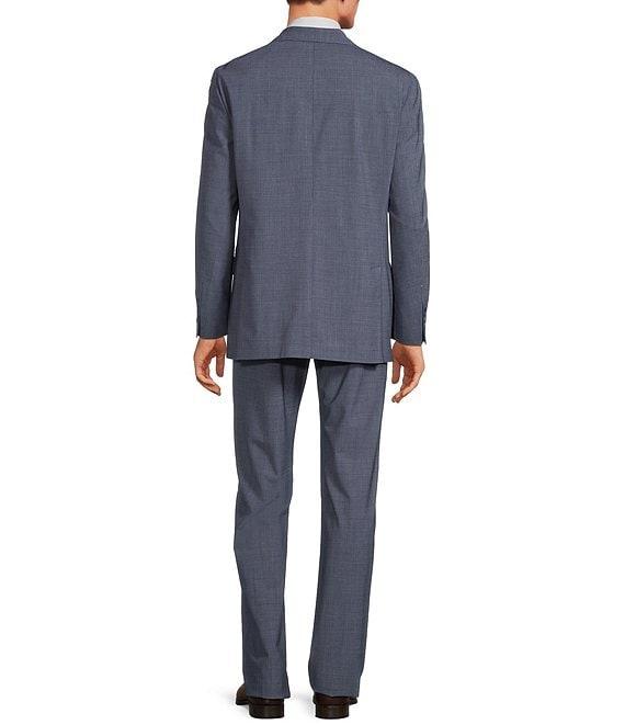 Hart Schaffner Marx Chicago Classic Fit Flat Front Fancy Pattern Wool 2-Piece Suit Product Image
