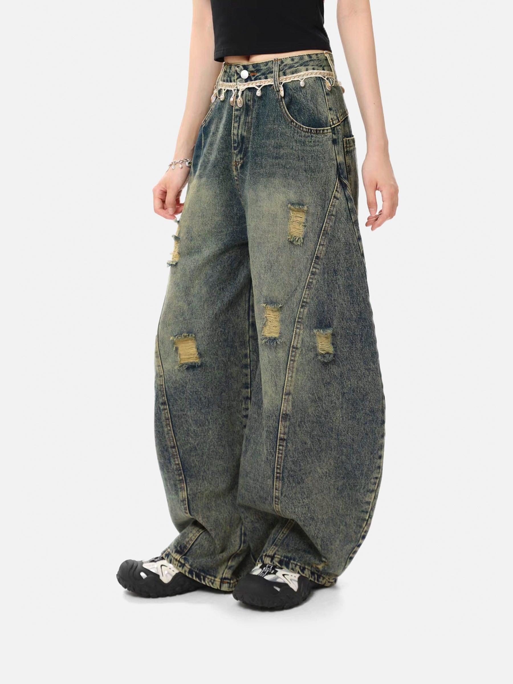 Aelfric Eden Pearl Belt Washed Jeans Product Image