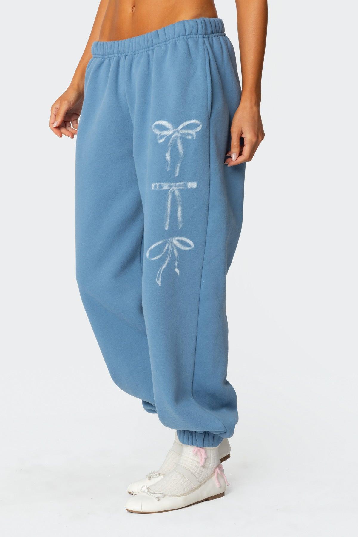 Bow Bliss Oversized Sweatpants Product Image