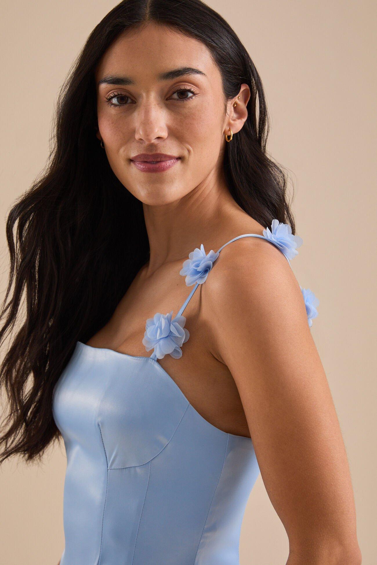 Scarlett Satin Mini Dress Product Image