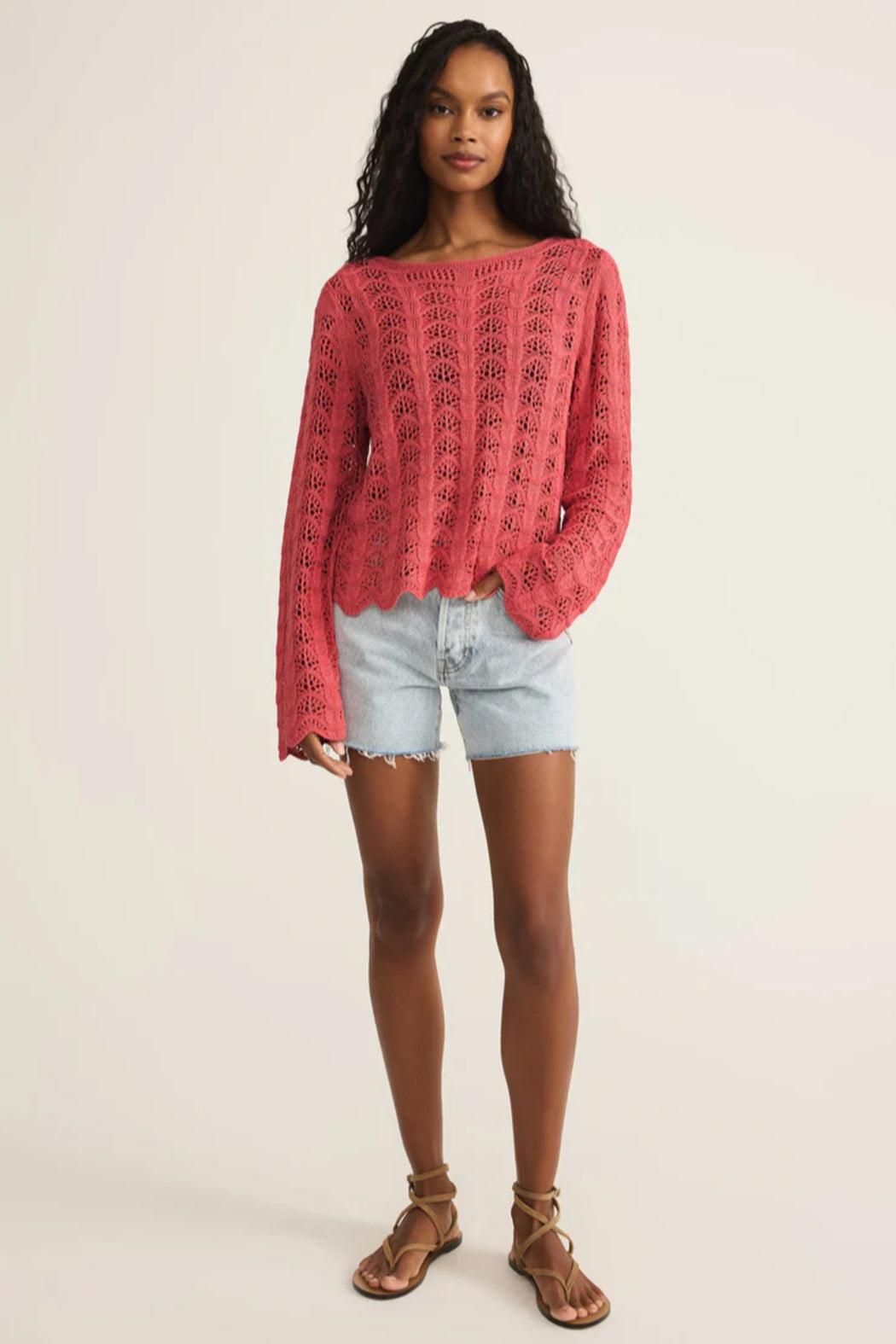 Azura Crochet Sweater Product Image