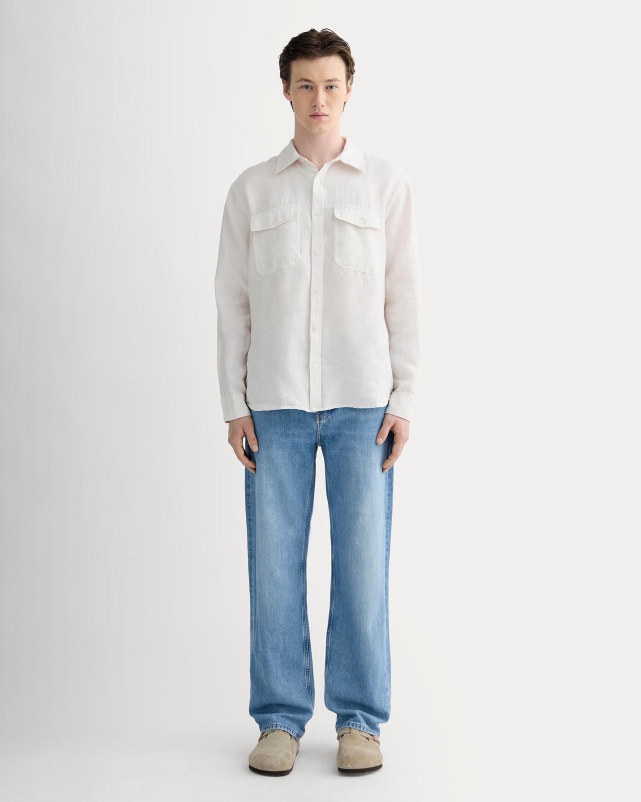 Mens Linen Utility Shirt by Everlane Product Image