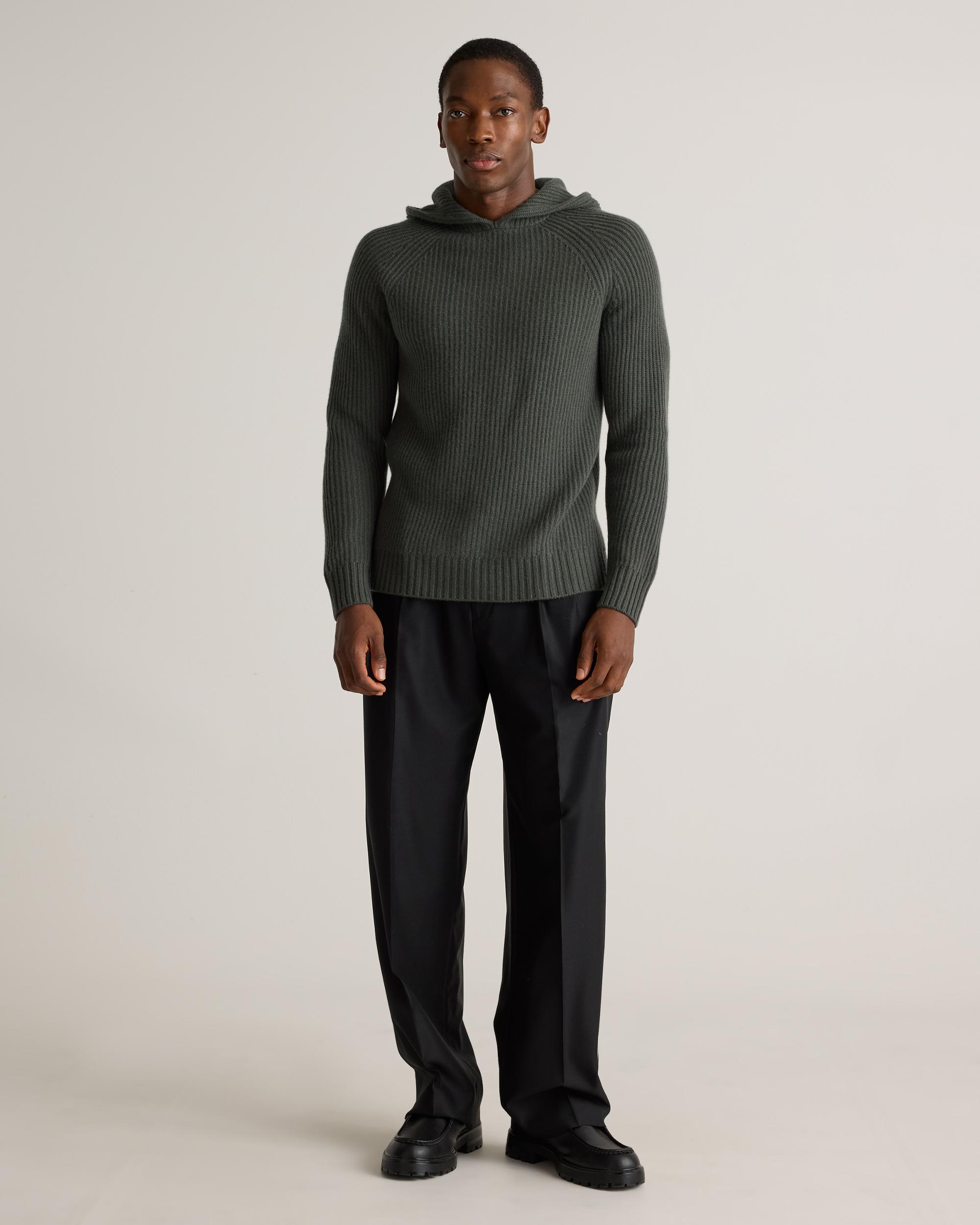 Quince | Men's Mongolian Cashmere Fisherman Pullover Hoodie Product Image